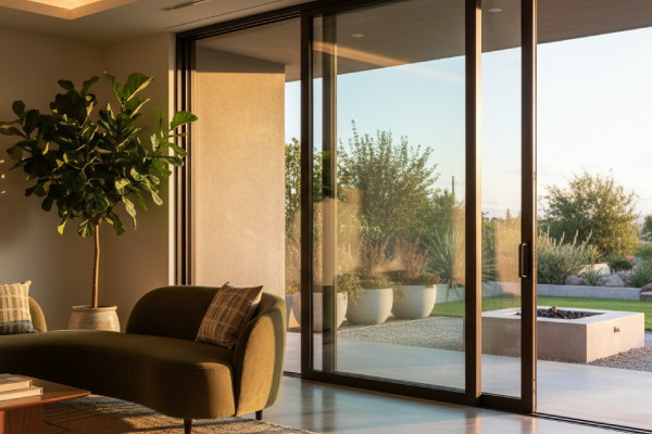 intra Profile Shutters in Modern Interior