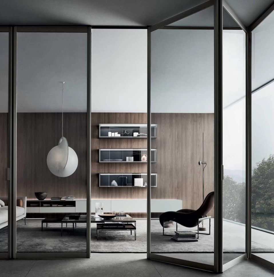 Modern kitchen with seamless profile shutters