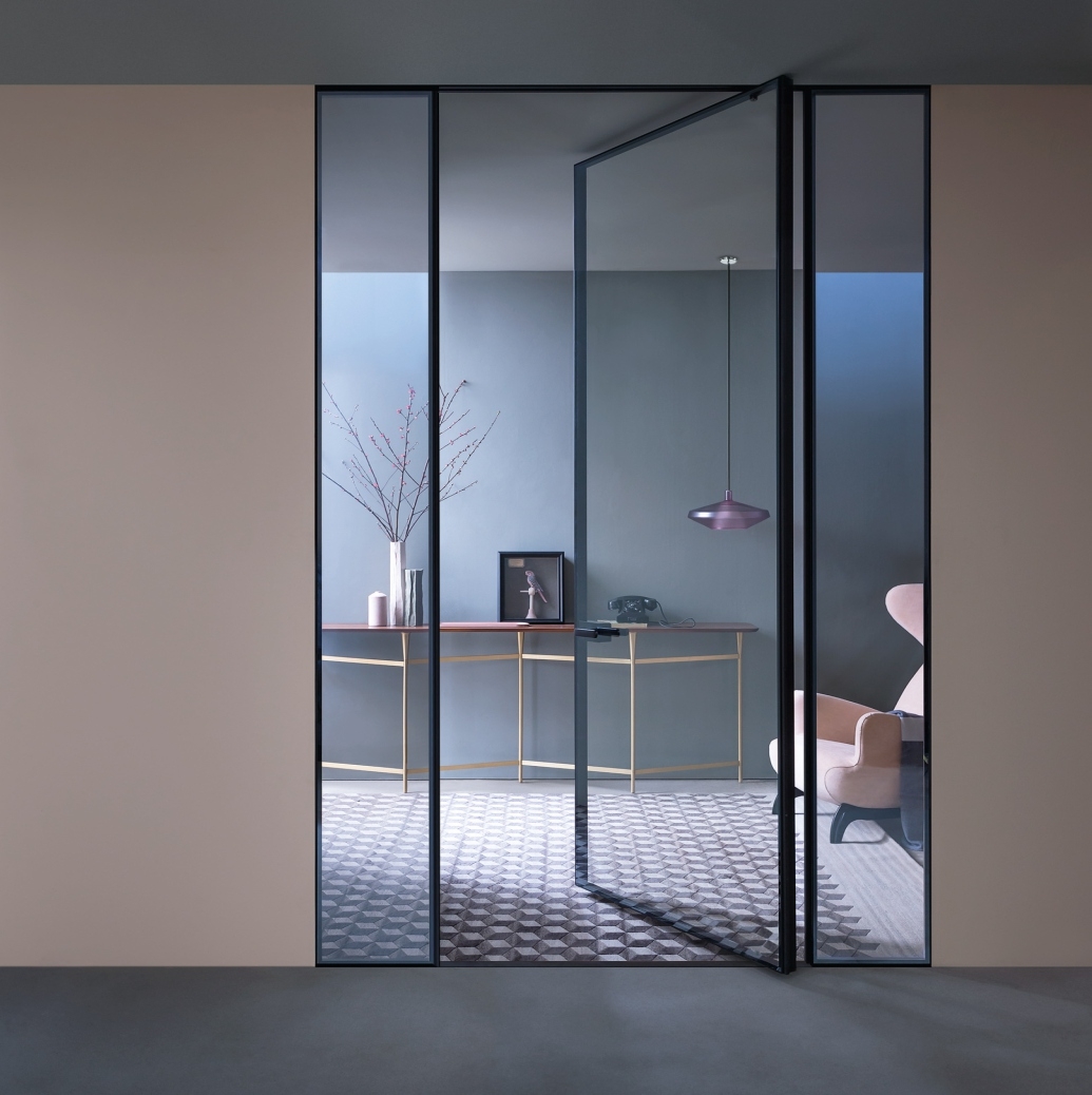 Modern kitchen with seamless profile shutters